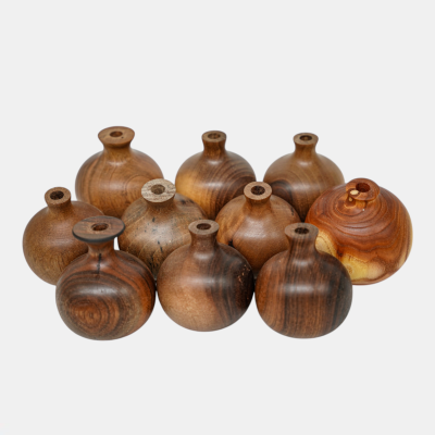 گلدان چوبی خراطی مدل 1